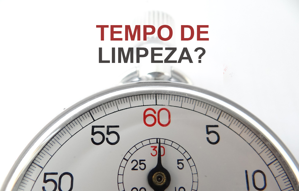 Redução do tempo de limpeza